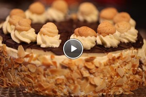Chocolade amandeltaart