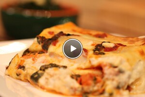 Cannelloni al forno & spinaziesalade