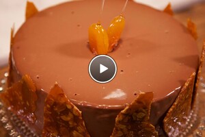Amandel-karameltaart