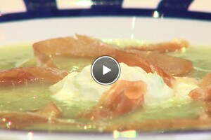 Venkelsoep met limoen-crème fraîche