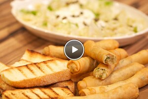 Fatima’s vingers en venkel in venkelolie met verse ricotta