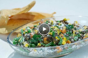 Indiase salade met mango