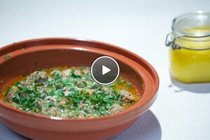 Algerijnse m’toum en zelfgemaakte Smen