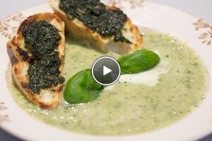 Zuppa di zucchine (courgettesoep)