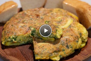 Tortilla met peterselie en ui & snelle tortilla