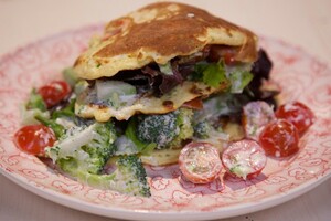 American pancake burgers