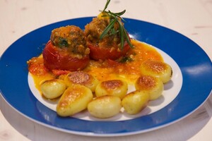 Tomaten gevuld met Provençaals gehakt
