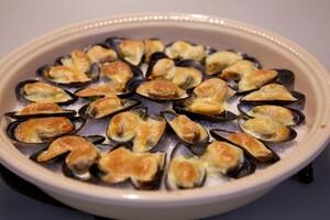 Gegratineerde mosselen