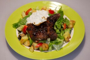 Balsamicokarbonades met tzatziki