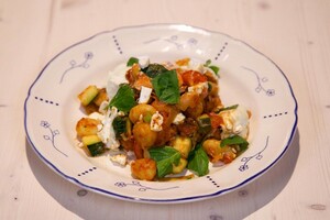 Zalm-gnocchi uit de oven