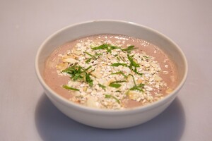 Yoghurt met muesli en banaan