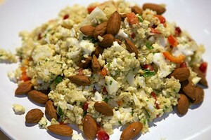 Indiase bloemkool-tabouleh