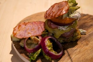 Broodloze hamburgers met gegrilde groente