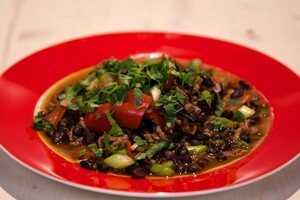 Zwarte bonenchili