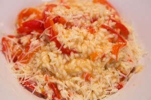 Rode paprikarisotto