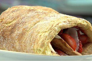 Swiss roll van de bbq