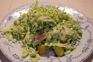 Maaltijdsalade met gerookte forel