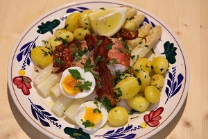 Kabeljauw met asperges