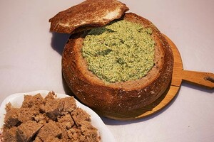 Amerikaans spinaziedipbrood