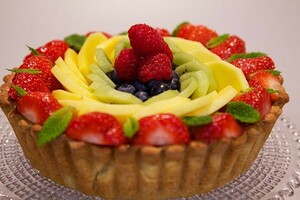 Kwarkfruittaart