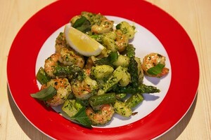 Garnalengnocchi met groene pesto