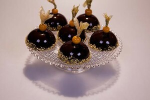 Tropische chocoladegebakjes