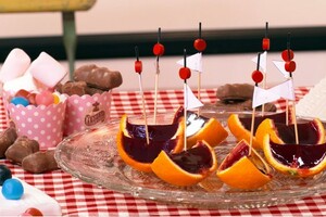 Sinaasappel jelly boats