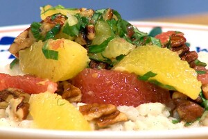 Romige rijst met citruscompote