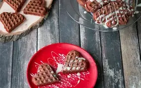 Red velvet wafels