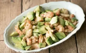 Avocado-rivierkreeftsalade