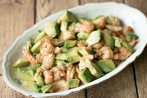 Avocado-rivierkreeftsalade