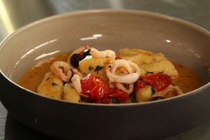 Gnocchi met pijlstaartinktvis