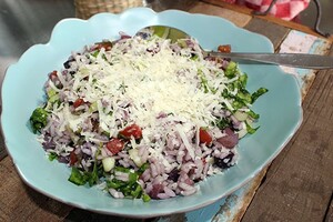 Insalata di riso met vergeten groenten