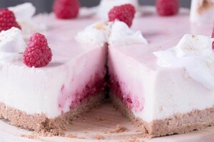 Marshmallow-frambozencheesecake