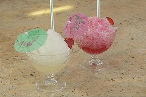 Schaafijs met siroop