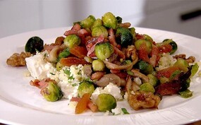 Spruitjes die iedereen lust (Gebakken spruitjes met abrikozen)