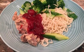 Krokante zoetzure kip