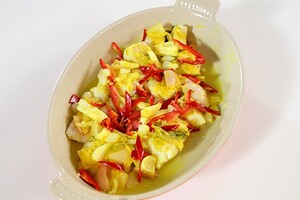 Acar kuning van kabeljauw