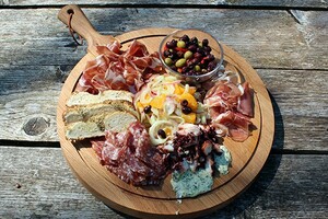 Antipasti met geroosterde octopus