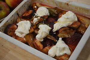Fruit uit de oven met Griekse yoghurt