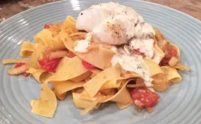 Kabeljauw met venkelpasta