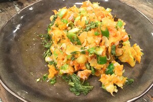 Zoete aardappelbrandade met kabeljauw