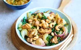 Kipcashewschotel uit Wokking Lekker