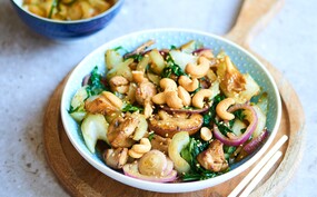 Kipcashewschotel uit Wokking Lekker