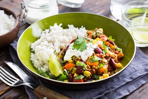 Chili sin carne met pure chocolade