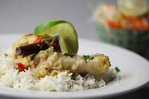 Indische currykip (Kare ayam)
