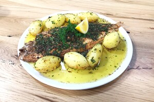 Sole Meunière met gestoomde aardappeltjes