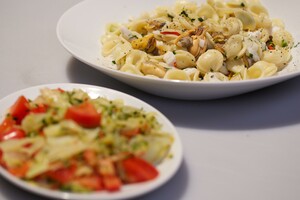 Orecchiette con frutti di mare (pasta met zeevruchten)