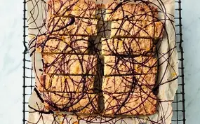 Sinaasappelzandgebak met chocolade