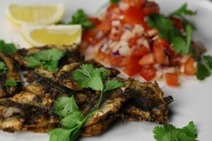 Sardine tosti’s met chermoula